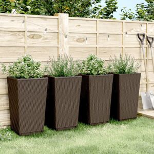 Brayden Studio Barreneche Planter Box Brown 57cm H X 32.5cm W X 32.5cm D Brayden Studio Barreneche Planter Box Brown 57cm H X 32.5cm W X 32.5cm D