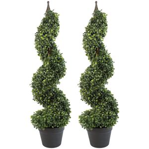 The Seasonal Aisle 2 Piece Topiary Bay Tree Green 90cm H X 25cm W X 25cm D The Seasonal Aisle 2 Piece Topiary Bay Tree Green 90cm H X 25cm W X 25cm D