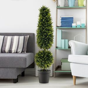 The Seasonal Aisle 120cm Faux Boxwood Tree in Pot Green 120cm H X 30cm W X 30cm D The Seasonal Aisle 120cm Faux Boxwood Tree in Pot Green 120cm H X 30cm W X 30cm D