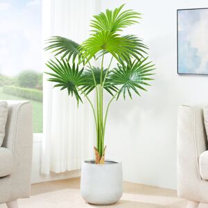The Seasonal Aisle Anharika Faux Fan Palm Tree Plant 120cm H x 30cm W x 30cm D The Seasonal Aisle Anharika Faux Fan Palm Tree Plant 120cm H x 30cm W x 30cm D