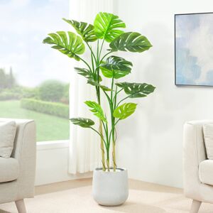 The Seasonal Aisle Antavis Faux Monstera Tree in Pot 140cm H x 30cm W x 30cm D The Seasonal Aisle Antavis Faux Monstera Tree in Pot 140cm H x 30cm W x 30cm D