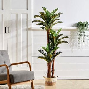 Fernleaf 136Cm Artificial Fern Plants Decor for House Office Garden Indoor Outdoor Green 150cm H X 31.5cm W X 80cm D Fernleaf 136Cm Artificial Fern Plants Decor for House Office Garden Indoor Outdoor Green 150cm H X 31.5cm W X 80cm D