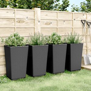 Brayden Studio Barreneche Planter Box Black 57cm H X 32.5cm W X 32.5cm D Brayden Studio Barreneche Planter Box Black 57cm H X 32.5cm W X 32.5cm D