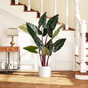 The Seasonal Aisle Artificial Rainbow Taro Tree 160Cm Tall Fake Pre-Potted Plant-Green Green 160cm H X 17cm W X 17cm D The Seasonal Aisle Artificial Rainbow Taro Tree 160Cm Tall Fake Pre-Potted Plant-Green Green 160cm H X 17cm W X 17cm D