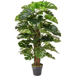 The Seasonal Aisle Artificial Monstera Tree Green;Green 120cm H x 60cm W x 60cm D The Seasonal Aisle Artificial Monstera Tree Green;Green 120cm H x 60cm W x 60cm D
