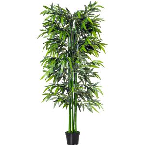 The Seasonal Aisle 6Ft Artificial Bamboo Tree Plant Greenary In A Pot For Home Office Planter 1.8M 180cm H X 60cm W X 60cm D The Seasonal Aisle 6Ft Artificial Bamboo Tree Plant Greenary In A Pot For Home Office Planter 1.8M 180cm H X 60cm W X 60cm D