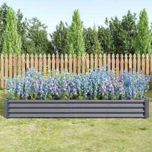 Rio Brandessa Raised Planter Box: Soil Protection & Effortless Growing Gray 30cm H x 240cm W x 90cm D Rio Brandessa Raised Planter Box: Soil Protection & Effortless Growing Gray 30cm H x 240cm W x 90cm D