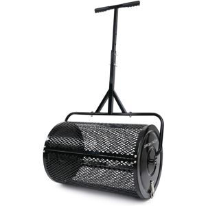 Garden Tailor Compost Spreader 44 Inch Towable Peat Moss Spreader with Installation Accessories, Metal Mesh Roller Lawn Spreader for Top Soil, Manure, Mulch, Top Dr Black 128.8 cm H x 60.9 cm W x 39.8 cm Garden Tailor Compost Spreader 44 Inch Towable Peat Moss Spreader with Installation Accessories, Metal Mesh Roller Lawn Spreader for Top Soil, Manure, Mulch, Top Dr Black 128.8 cm H x 60.9 cm W x 39.8 cm