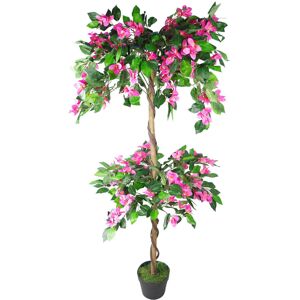 Leaf Floor Flowering Tree in Pot Green 140cm H X 60cm W X 60cm D Leaf Floor Flowering Tree in Pot Green 140cm H X 60cm W X 60cm D