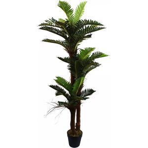 The Seasonal Aisle 150cm Artificial Large Palm Tree with Natural Trunk Green 150cm H X 70cm W X 70cm D The Seasonal Aisle 150cm Artificial Large Palm Tree with Natural Trunk Green 150cm H X 70cm W X 70cm D