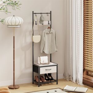 Rio Blydenburgh Hall Tree 10cm Wide with Bench Grey 10cm W X 10cm D Rio Blydenburgh Hall Tree 10cm Wide with Bench Grey 10cm W X 10cm D