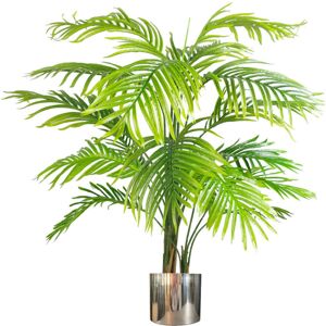 Leaf 130cm Artificial Palm Tree in Pot Silver 130cm H X 80cm W X 80cm D Leaf 130cm Artificial Palm Tree in Pot Silver 130cm H X 80cm W X 80cm D