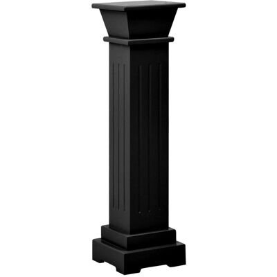 ClassicLiving Glormarie Classic Square Pillar Plant Stand Grey 17X17x66 MDF Black 25.98cm H X 17cm D ClassicLiving Glormarie Classic Square Pillar Plant Stand Grey 17X17x66 MDF Black 25.98cm H X 17cm D
