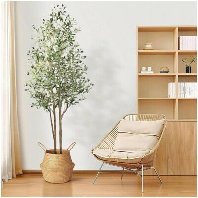 Lily Manor 180cm Faux Olive Tree Tree Green 120 cm x 16 cm Lily Manor 180cm Faux Olive Tree Tree Green 120 cm x 16 cm