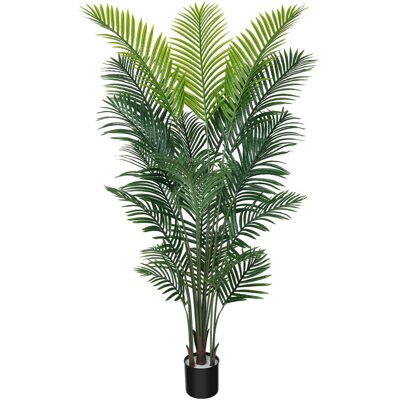 Metro Artificial Palm Tree, Fake Acera Palm Floor Plants for Indoor Office Decor Green 6FT/180CM Metro Artificial Palm Tree, Fake Acera Palm Floor Plants for Indoor Office Decor Green 6FT/180CM