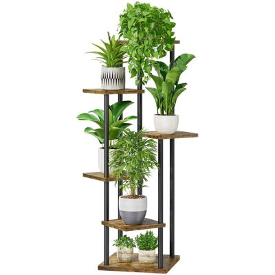 Borough Wharf 6 Tier Plant Stand Brown 116cm H X 30cm L X 30cm D Borough Wharf 6 Tier Plant Stand Brown 116cm H X 30cm L X 30cm D