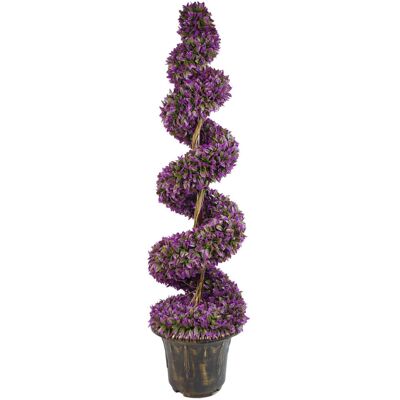 Leaf 90cm Faux Boxwood Topiary in Pot Liner Purple 120cm H x 35cm W x 35cm D Leaf 90cm Faux Boxwood Topiary in Pot Liner Purple 120cm H x 35cm W x 35cm D