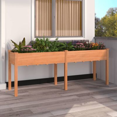 Ophelia & Co. Otterson Wood Planter Box Brown 29.92" H x 79.92" W x 20.87" D Ophelia & Co. Otterson Wood Planter Box Brown 29.92" H x 79.92" W x 20.87" D