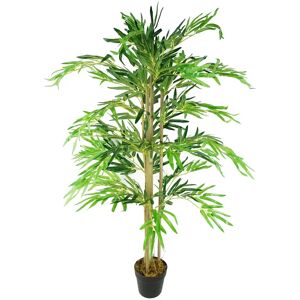 Leaf Artificial Bamboo Plants Tree in Pot 120.0 H x 60.0 W x 60.0 D cm