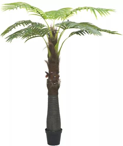 vidaXL Floor Palm Tree in Pot vidaXL  - Size: 49cm H X 35cm W X 30cm D vidaXL Floor Palm Tree in Pot vidaXL  - Size: 49cm H X 35cm W X 30cm D