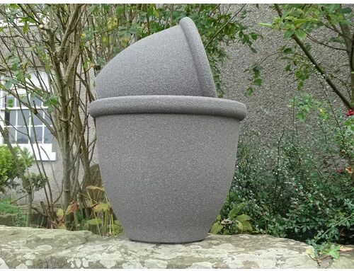 Brambly Cottage Campuzano Composite Plant Pot Brambly Cottage Size: 42 cm H x 51 cm W x 51 cm D, Colour: Old Sandstone  - Size: 35 cm H x 40 cm W x 40 cm D