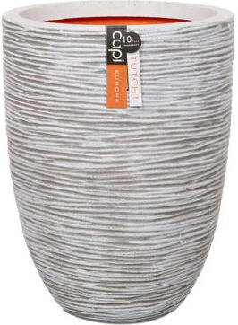 vidaXL Capi Plastic Plant Pot vidaXL Colour: Ivory, Size: 58 cm H x 46 cm W x 46 cm D  - Size: 32cm H X 40cm W X 40cm D vidaXL Capi Plastic Plant Pot vidaXL Colour: Ivory, Size: 58 cm H x 46 cm W x 46 cm D  - Size: 32cm H X 40cm W X 40cm D