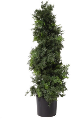The Seasonal Aisle Artificial Cypress Topiary in Pot Liner The Seasonal Aisle Size: 100cm H x 40cm W x 40cm D  - Size: 4.6cm H x 190cm W x 22.5cm D The Seasonal Aisle Artificial Cypress Topiary in Pot Liner The Seasonal Aisle Size: 100cm H x 40cm W x 40cm D  - Size: 4.6cm H x 190cm W x 22.5cm D