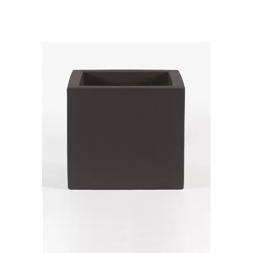 East Urban Home Kubo Plastic Pot East Urban Home Colour: Grey, Size: 36cm H x 40cm W x 40cm D  - Size: 36cm H x 40cm W x 40cm D East Urban Home Kubo Plastic Pot East Urban Home Colour: Grey, Size: 36cm H x 40cm W x 40cm D  - Size: 36cm H x 40cm W x 40cm D