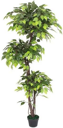 The Seasonal Aisle 150cm Artificial Ficus Tree in Pot Liner The Seasonal Aisle  - Size: 82 cm H x 128 cm W