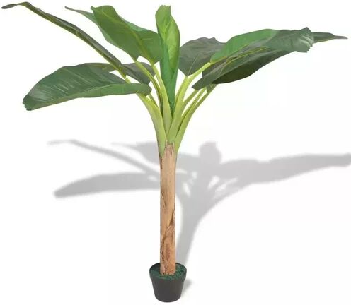 Bay Isle Home Floor Banana Leaf Plant in Pot Bay Isle Home  - Size: 150cm H X 26cm W X 26cm D Bay Isle Home Floor Banana Leaf Plant in Pot Bay Isle Home  - Size: 150cm H X 26cm W X 26cm D