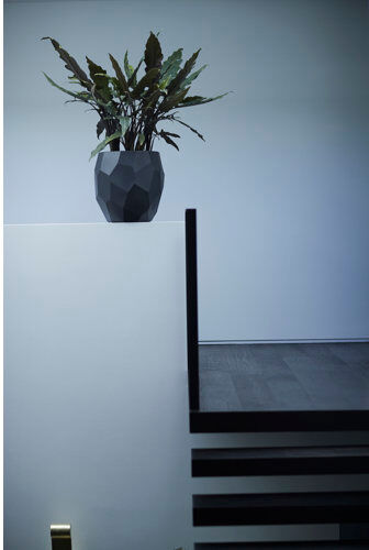 ELHO Plastic Plant Pot ELHO Colour: Anthracite, Size: 45.3cm H x 47cm W x 47cm D  - Size: 40.1cm H x 39cm W x 39cm D ELHO Plastic Plant Pot ELHO Colour: Anthracite, Size: 45.3cm H x 47cm W x 47cm D  - Size: 40.1cm H x 39cm W x 39cm D