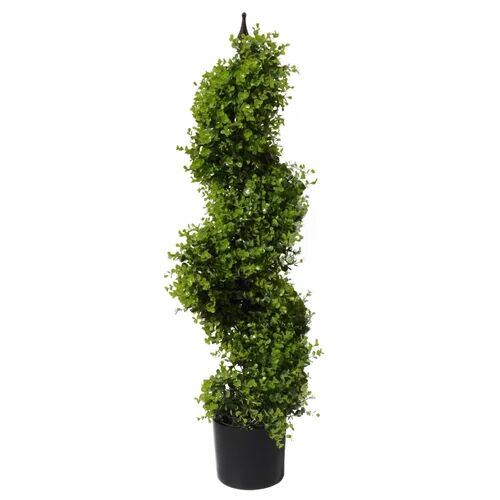 The Seasonal Aisle Artificial Boxwood Topiary in Pot Liner The Seasonal Aisle Size: 120cm H x 35cm W x 35cm D  - Size: 40cm H X 45cm W X 30cm D