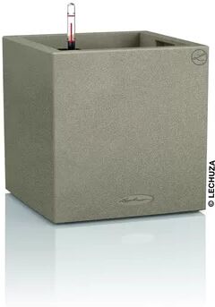 Lechuza Canto Plastic Self-Watering Plant Pot Lechuza Colour: Sand Beige, Size: 30cm H x 30cm W x 30cm D  - Size: 18cm H x 14cm W x 14cm D Lechuza Canto Plastic Self-Watering Plant Pot Lechuza Colour: Sand Beige, Size: 30cm H x 30cm W x 30cm D  - Size: 18cm H x 14cm W x 14cm D