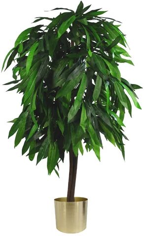 The Seasonal Aisle 120cm Artificial Mango Tree in Pot Liner The Seasonal Aisle  - Size: 120cm H X 180cm W