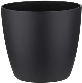 ELHO Plastic Plant Pot (Set of 2) ELHO Colour: Living Black, Size: 20.5cm H x 22.3cm W x 22.3cm D  - Size: