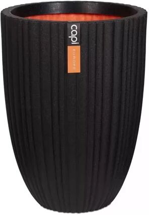 vidaXL Capi Plastic Plant Pot vidaXL Colour: Black, Size: 46 cm H x 34 cm W x 34 cm D  - Size: 76cm H X 366cm W X 366cm D vidaXL Capi Plastic Plant Pot vidaXL Colour: Black, Size: 46 cm H x 34 cm W x 34 cm D  - Size: 76cm H X 366cm W X 366cm D