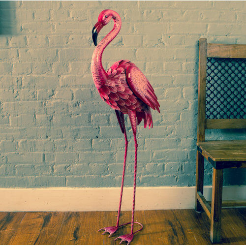 Dakota Fields Tenenbaum Giant Metal Flamingo Statue Dakota Fields  - Size: Dakota Fields Tenenbaum Giant Metal Flamingo Statue Dakota Fields  - Size: