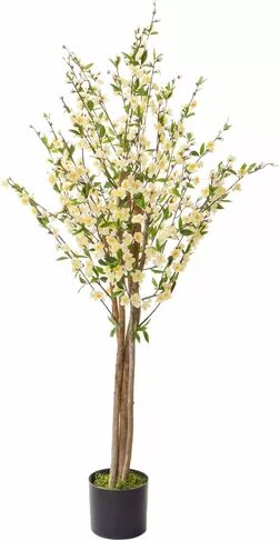 The Seasonal Aisle 150cm Artificial Cherry Blossom Tree in Pot Liner The Seasonal Aisle  - Size: 57cm H X 135cm W X 44cm D