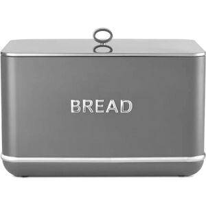 Tower Renaissance Bread Bin With 16L Capacity And Simple Pull Lid gray 25.0 H x 35.5 W x 23.5 D cm