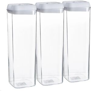 Argon Tableware - Flip Lock Plastic Food Storage Containers white 30.5 H x 10.0 W x 10.0 D cm