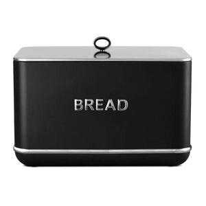 Tower Renaissance Bread Bin With 16L Capacity And Simple Pull Lid black 25.0 H x 35.5 W x 23.5 D cm