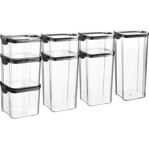 Argon Tableware - Food Storage Containers Set black 23.5 H x 10.0 W x 10.0 D cm