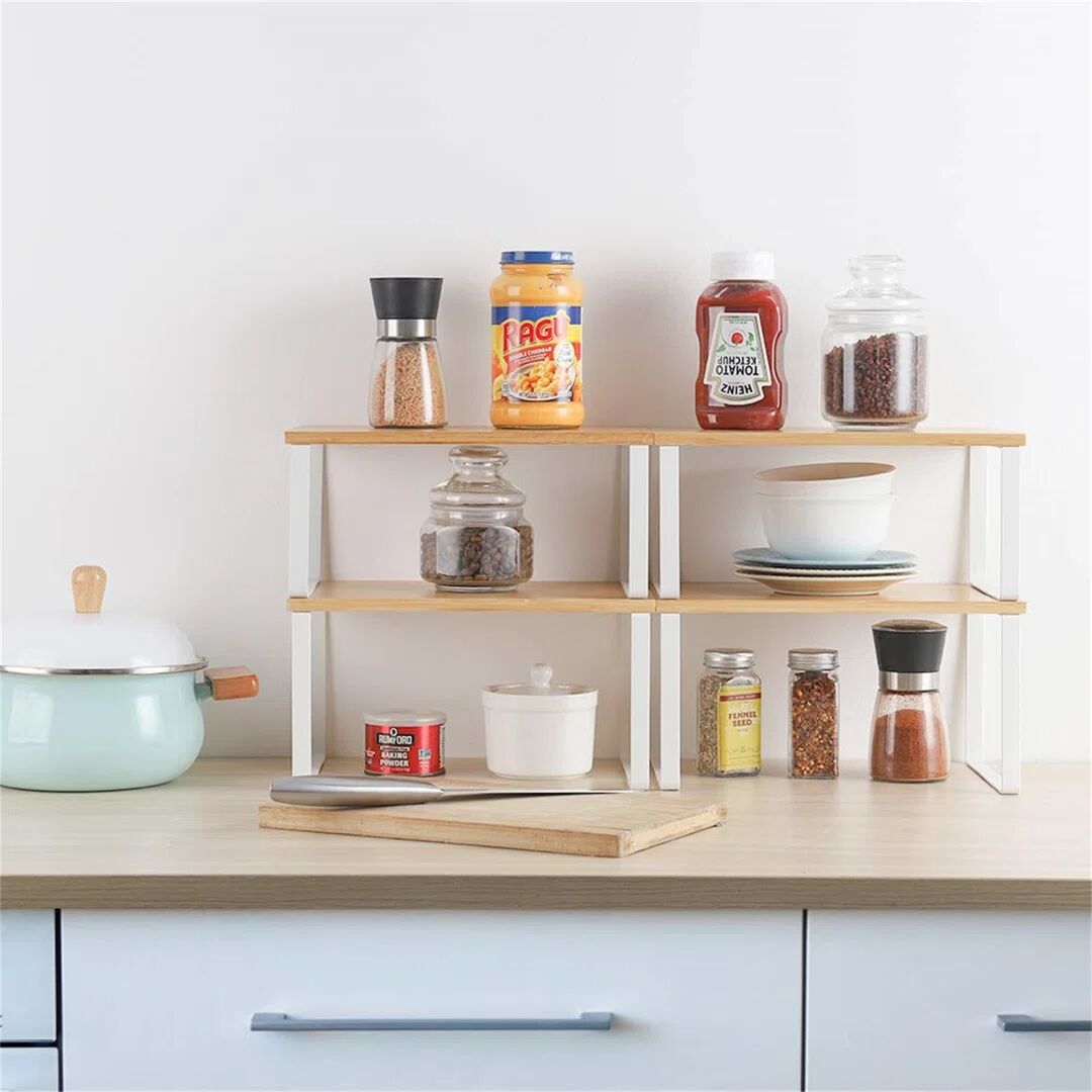 Belfry Kitchen Free Standing Spice Rack white 29.0 H x 29.7 W x 18.3 D cm