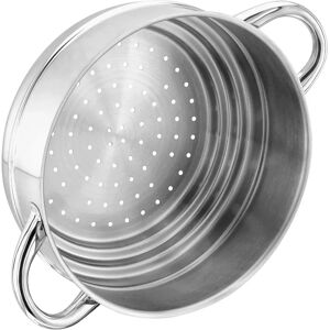 Stellar 1000, Stanless Steel Open Steamer, suitable for 16/18/20cm Saucepans gray 21.5 H cm