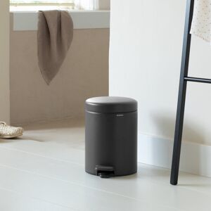 Brabantia NewIcon 5 Litre Soft Closing Pedal Bin Mineral Infinite Grey 5L Brabantia NewIcon 5 Litre Soft Closing Pedal Bin Mineral Infinite Grey 5L