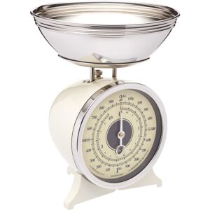 KitchenCraft Classic Collection Mechanical Kitchen Scale Cream 30cm H X 23cm W KitchenCraft Classic Collection Mechanical Kitchen Scale Cream 30cm H X 23cm W