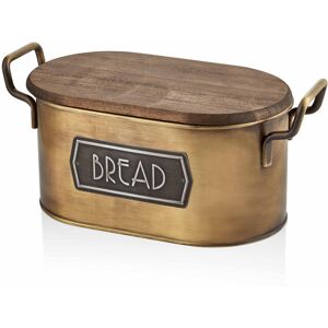 August Grove Geno Bread Bin Gold August Grove Geno Bread Bin Gold