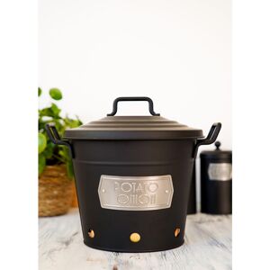 Symple Stuff Amritpal Potato and Onion Food Storage Container Matte Black Symple Stuff Amritpal Potato and Onion Food Storage Container Matte Black