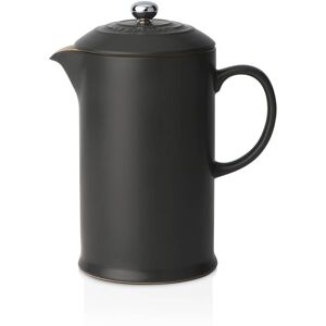 Le Creuset Stoneware Cafetiere with Metal Press Satin Black 1L Le Creuset Stoneware Cafetiere with Metal Press Satin Black 1L