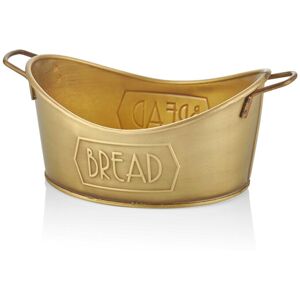 Symple Stuff Hibah Bread Bin Gold Symple Stuff Hibah Bread Bin Gold